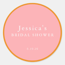 Simple Geometric Rosa Naranja Personalizado Desped