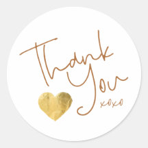 Simple Gracias Corazón de Cobre y Oro Escrito a Ma