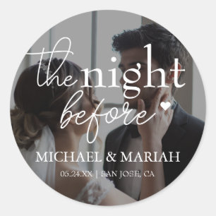 Pegatina Redonda Simple La Noche Antes Del Ensayo Fotografía De La 