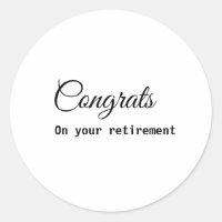 Simple mínima felicitación retiro añadir nombre