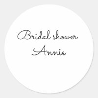 simple minimal añade tu nombre texto ducha de novi