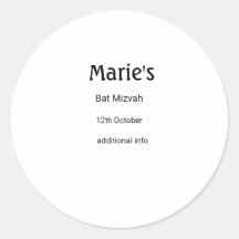 simple mínimo blanco clásico edi bat mitzvah