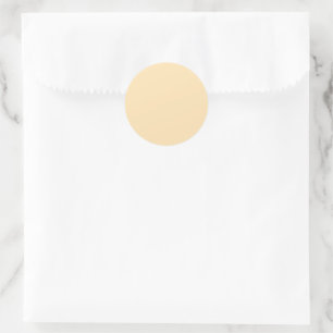 Pegatina Redonda Simple Peach Blank