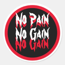 Sin dolor No Gane Fitness Cita Gimnasio Blanco Roj