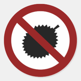 Pegatina Redonda Sin durión