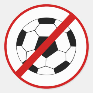 Pegatina Redonda sin fútbol