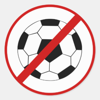 Pegatina Redonda sin fútbol