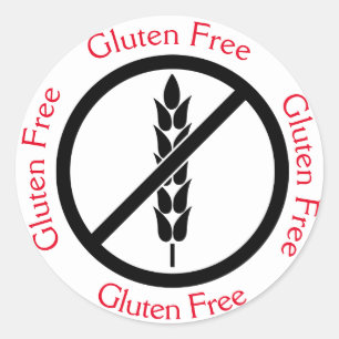 Pegatina Redonda Sin Gluten