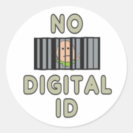 Pegatina Redonda Sin ID digital