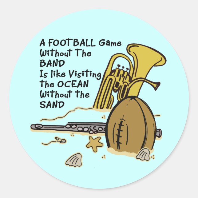 Pegatina Redonda Sin la banda (Anverso)