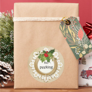 Pegatina Redonda Sin Navidades de búsqueda