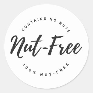 Pegatina Redonda Sin nueces