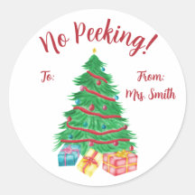 ¡Sin Peeking! Árbol de Navidad con regalos
