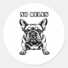 Pegatina Redonda Sin reglas