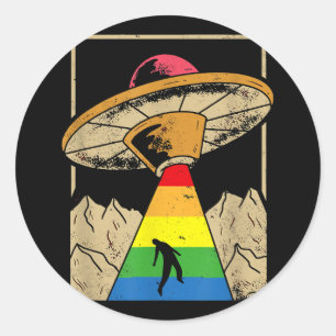 Pegatina Redonda Sin reglas Orgullo LGBT Copia de género