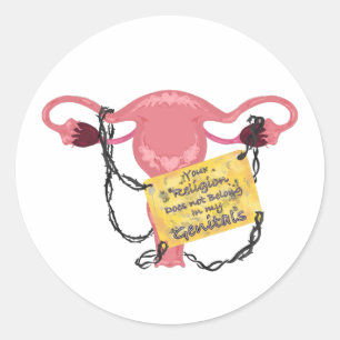 Pegatina Redonda Sin religión