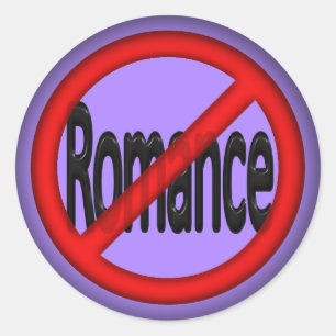Pegatina Redonda Sin romance
