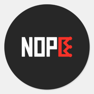 Pegatina Redonda Sin Rótulo de protesta de reyes horizontales