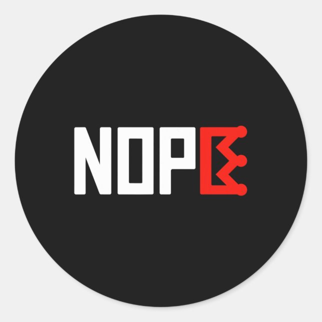 Pegatina Redonda Sin Rótulo de protesta de reyes horizontales (Anverso)