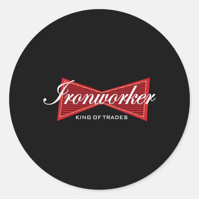 Pegatina Redonda Sindicato de Ironobres (Anverso)