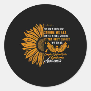 Pegatina Redonda Síndrome de Dolor Regional Complejo Sensibilizació