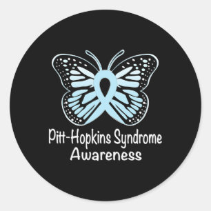 Pegatina Redonda Síndrome de Pitt-hopkins Sensibilización Guerrero