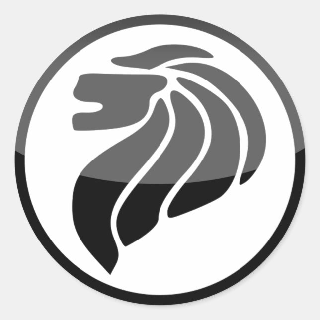 Pegatina Redonda singapur (Anverso)