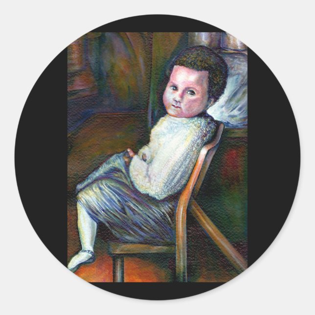 Pegatina Redonda Síntesis (Anverso)