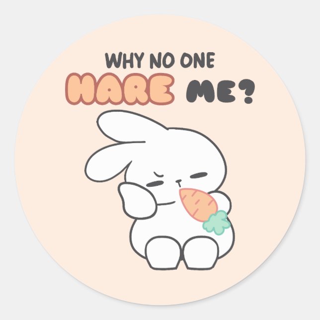 Pegatina Redonda ¿Sintiéndose No Escuchado? - ¿Por Qué Nadie Me Aco (Anverso)