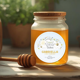 Pegatina Redonda Sip and See Our Babee