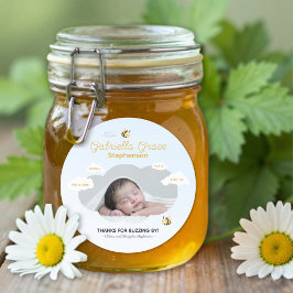 Pegatina Redonda Sip and See Our Babee