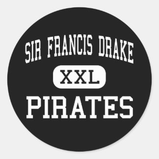 Pegatina Redonda Sir Francis Drake - Piratas - Alto - San Anselmo