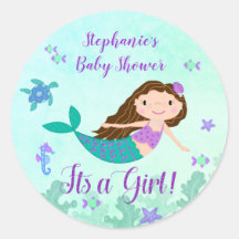 Sirena Es Un Baby Shower Chica Personalizado