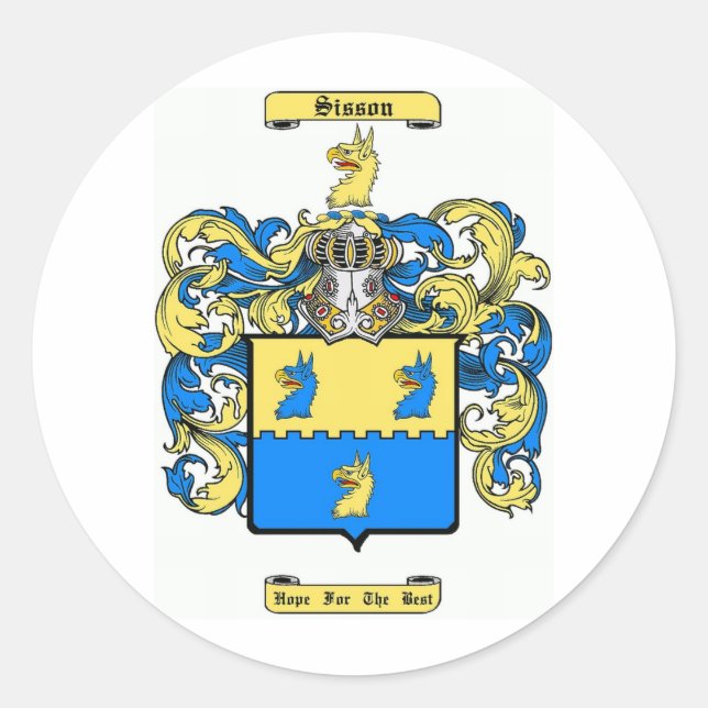 Pegatina Redonda sisson (Anverso)