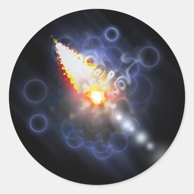 Pegatina Redonda Sistema 5 (Anverso)