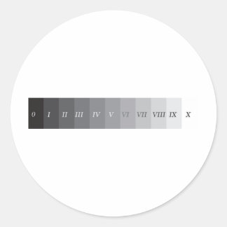 Pegatina Redonda Sistema de zona