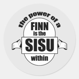 Pegatina Redonda SISU Finn Power