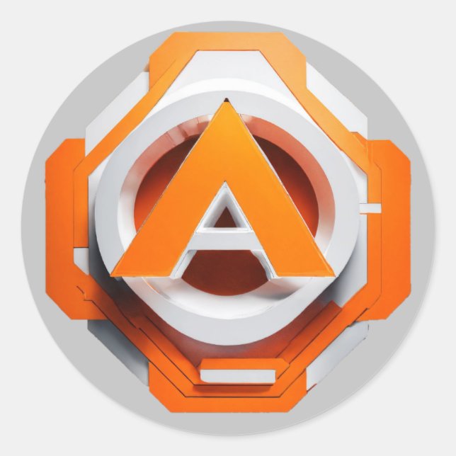 Pegatina Redonda Situación pegajosa (Anverso)