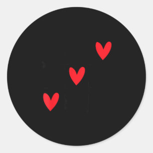 Pegatina Redonda Six Seven Gamer 67 Día de San Valentín 6 7 Diverti