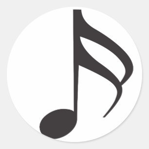 Pegatina Redonda Sixteenth_Note