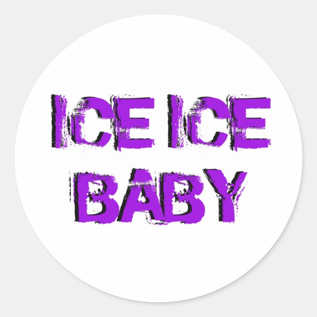 Pegatina Redonda SkateChick Hice Baby (Anverso)