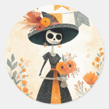 Skeleton Lady La Catrina Día de los Muertos
