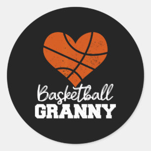 Pegatina Redonda Sketll Granny Heart Funny Heartfelt Love Sketll