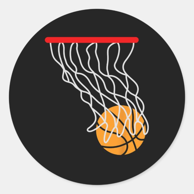 Pegatina Redonda Sketll Players - Swish!  (Anverso)