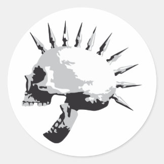 Pegatina Redonda skull