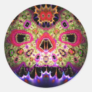 Pegatina Redonda SkullFace