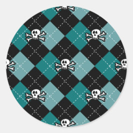 Pegatina Redonda Skullgyle