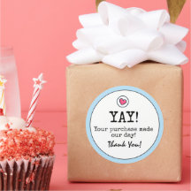 Sky Blue Retro con Heart Business Gracias