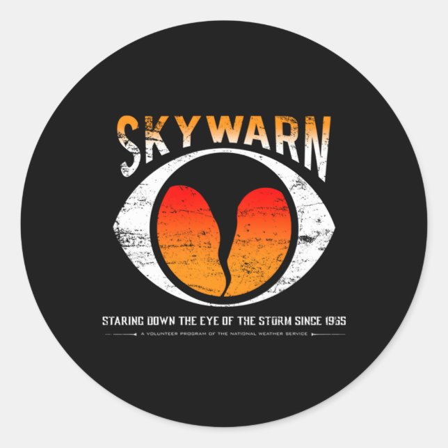 Pegatina Redonda Skyadvierte En Problemas También Disponible Como N (Anverso)