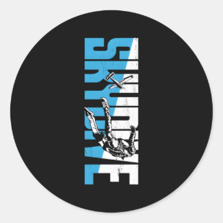 Pegatina Redonda Skydive Skydive